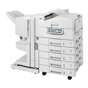 Okidata C9650N LED Printer.up to 11x 17 and 12x18 paper size. 4 Paper Trays (DEMO UNIT)