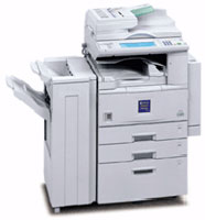 Ricoh Aficio 1027 Digital Copier. 27 CPM (11 x 17); Includes Automatic Document Feeder, Electionic Sorter; Duplexing, 2 Trays and Stand. REFURBISHED. 90 DAY WARRANTY